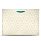 Pochette cuir Apple iPad 9.7" (2018) - Blanc - Couture ( Bologna - White ) 