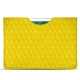 Pochette cuir Apple iPad 9.7" (2018) - Jaune fluo - Couture