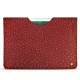 Custodia in pelle Apple iPad 9.7" (2018) - Autruche ciliegia