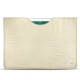 Apple iPad 9.7" (2018) leather pouch - Crocodile milk
