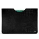 Capa em pele Apple iPad 9.7" (2018) - Crocodile nero