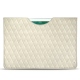 Pochette cuir Apple iPad 9.7" (2018) - Blanc escumo - Couture