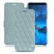 Samsung Galaxy S9 leather case - Bleu ciel - Couture ( Nappa - Pantone 277C ) 