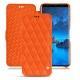 Samsung Galaxy S9 leather case - Orange fluo - Couture