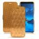 Housse cuir Samsung Galaxy S9 - Or Maïa - Couture