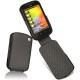 Capa em pele HTC Explorer  - Noir ( Nappa - Black ) 
