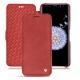 Samsung Galaxy S9+ leather case - Cerise vintage ( Pantone 185C ) 