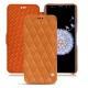 Housse cuir Samsung Galaxy S9+ - Mandarine vintage - Couture
