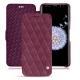 Samsung Galaxy S9+ leather case - Prune vintage - Couture