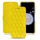 Custodia in pelle Samsung Galaxy S9+ - Jaune fluo - Couture