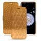 Samsung Galaxy S9+ leather case - Or Maïa - Couture