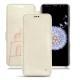 Capa em pele Samsung Galaxy S9+ - Blanc escumo