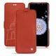 Samsung Galaxy S9+ leather case - Arange clouquié