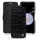 Lederschutzhülle Samsung Galaxy S9+ - Crocodile nero