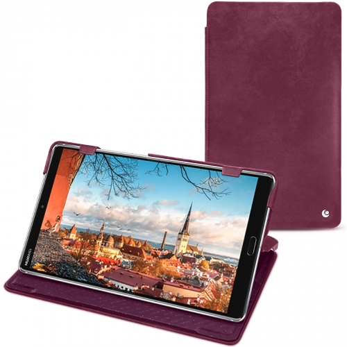 Housse cuir Huawei MediaPad M5 8 : Protection sur mesure pour tablette sur NorevePrune vintage ( Pantone #612434 ) 