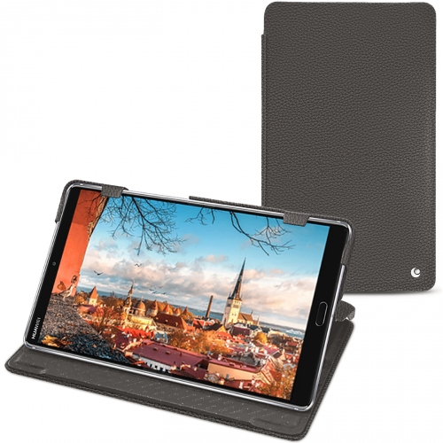 Housse cuir Huawei MediaPad M5 8 : Protection sur mesure pour tablette sur NoreveAnthracite ( Pantone #41403c ) 