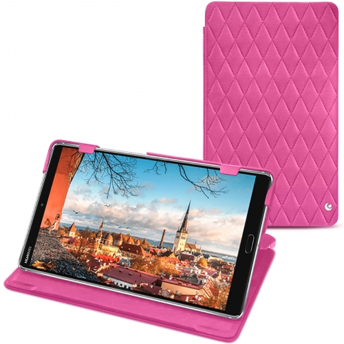 Housse cuir Huawei MediaPad M5 8 : Protection sur mesure pour tablette sur NoreveRose BB - Couture ( Pantone #DB599F )