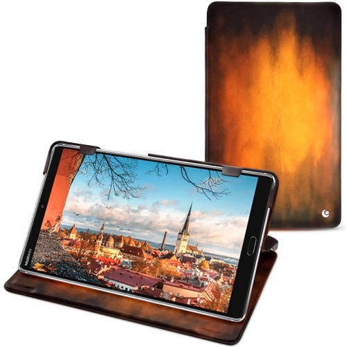 Huawei MediaPad M5 8 leather caseFauve Patine