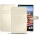 Housse cuir Huawei MediaPad M5 8 - Blanc - Couture ( Bologna - White ) 