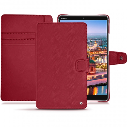 Huawei MediaPad M5 8 leather case and coverRouge passion ( Pantone #a6192e ) 