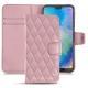 Huawei P20 Lite leather case - Rose - Couture ( Nappa - Pantone 2365C ) 