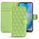 Funda de piel Huawei P20 Lite - Vert olive - Couture ( Nappa - Pantone 578U ) 