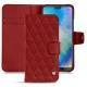 Huawei P20 Lite leather case - Tomate - Couture ( Pantone 187C ) 