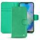 Housse cuir Huawei P20 Lite - Menthe vintage ( Pantone 562C ) 