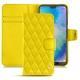Capa em pele Huawei P20 Lite - Jaune fluo - Couture