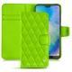 Housse cuir Huawei P20 Lite - Vert fluo - Couture