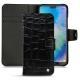 Lederschutzhülle Huawei P20 Lite - Crocodile nero