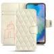 Custodia in pelle Huawei P20 Lite - Blanc escumo - Couture