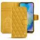 Funda de piel Huawei P20 Lite - Jaune soulèu - Couture
