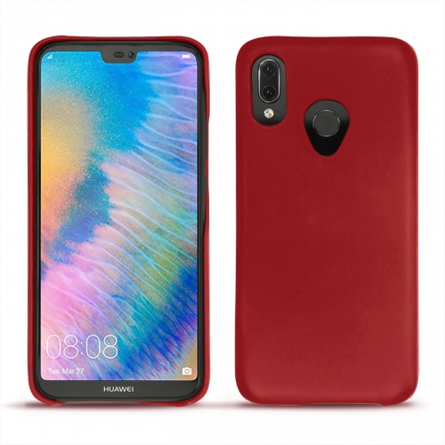 Capa em pele Huawei P20 LiteRouge ( Nappa - Pantone #d50032 ) 