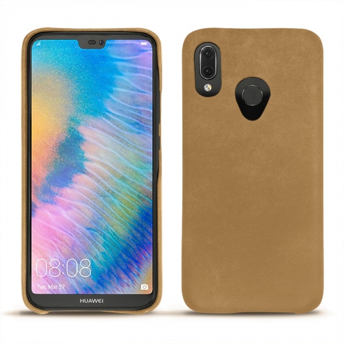 Custodia in pelle Huawei P20 LiteSable vintage ( Pantone #9b7340 ) 