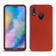 Huawei P20 Lite leather cover - Papaye ( Pantone 180C ) 