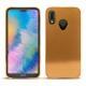 Coque cuir Huawei P20 Lite - Or Maïa ( Pantone 871C ) 