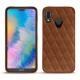 Funda de piel Huawei P20 Lite - Marron - Couture ( Nappa - Pantone 1615C ) 