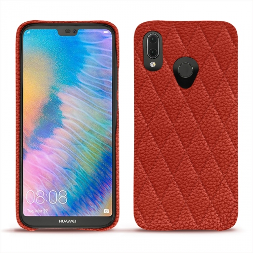 Custodia in pelle Huawei P20 LitePapaye - Couture ( Pantone #b54317 ) 