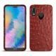 Custodia in pelle Huawei P20 Lite - Autruche ciliegia
