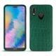 Capa em pele Huawei P20 Lite - Crocodile pino