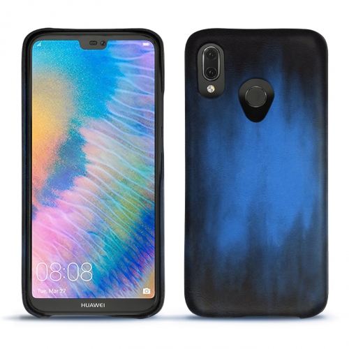 Custodia in pelle Huawei P20 LiteBleu Patine