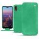 Huawei P20 leather case - Menthe vintage ( Pantone 562C ) 
