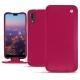 Capa em pele Huawei P20 - Rose fluo