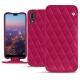 Housse cuir Huawei P20 - Rose fluo - Couture