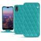 Huawei P20 leather case - Bleu fluo - Couture