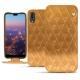 Housse cuir Huawei P20 - Or Maïa - Couture