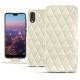 Huawei P20 leather case - Blanc escumo - Couture