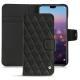 Housse cuir Huawei P20 - Ebène - Couture ( Sleek P C12 - Black ) 