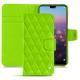 Huawei P20 leather case - Vert fluo - Couture